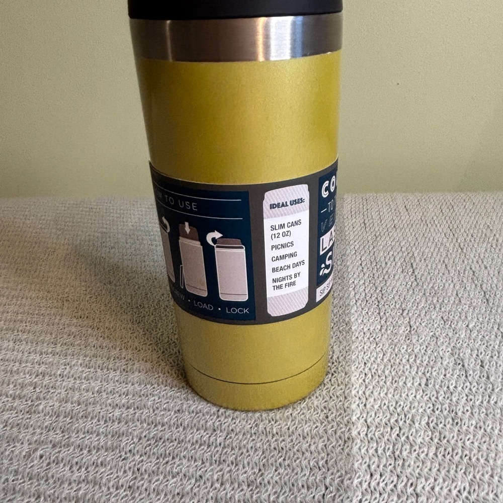 Houdini Yellow Tall Slim Can Cooler - Picture 4 of 6